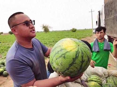 西宁阿爸吃瓜图片,夏日街头一景